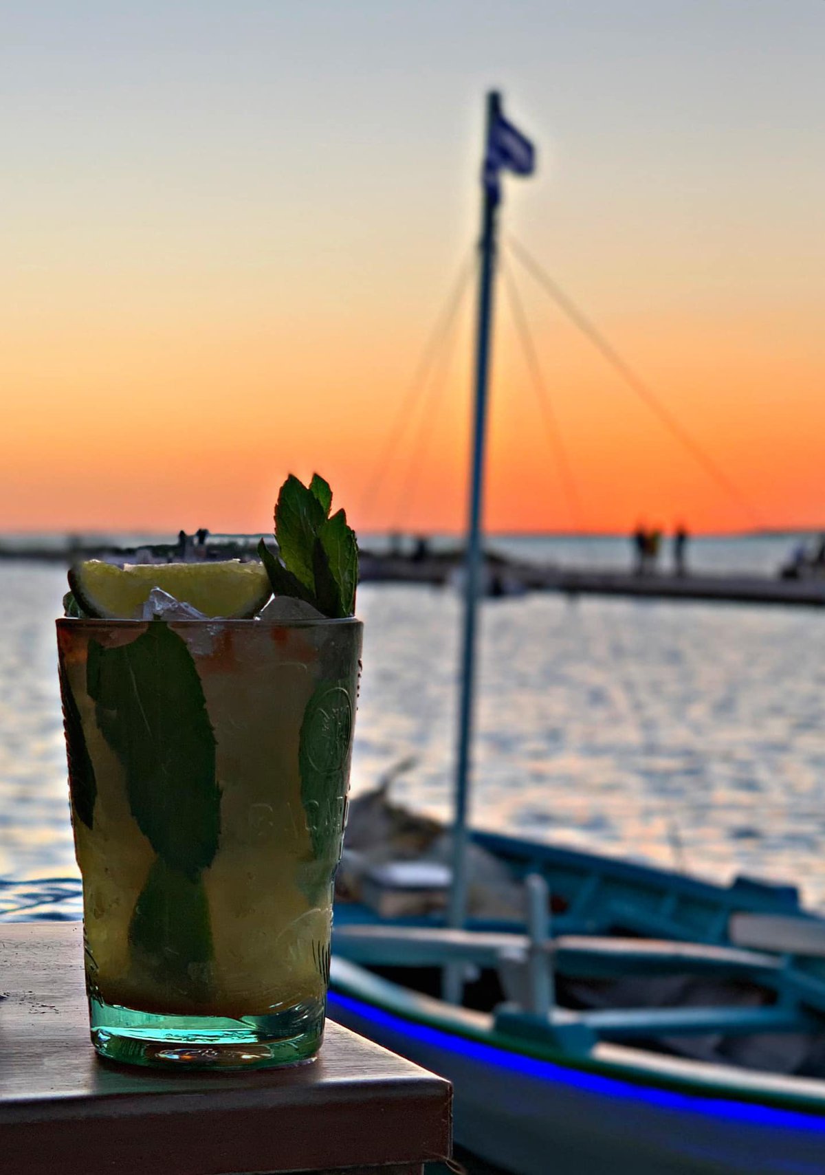 Incredible signature cocktails just before sunset