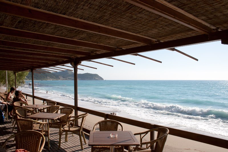 Deck Beachside Café at Pefkoulia