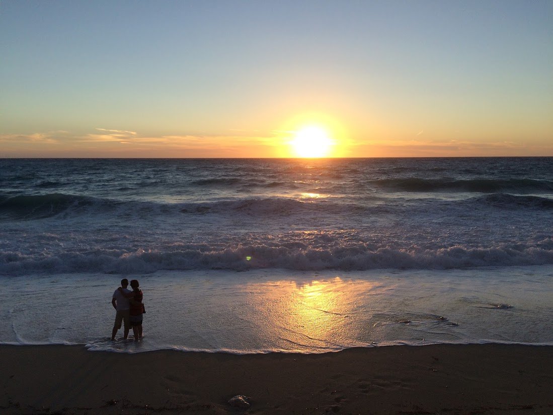 A romantic sunset at Pefkoulia