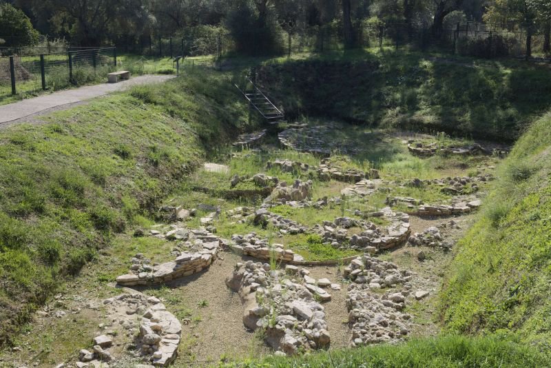 Prehistoric tumuli at Nydri, Lefkada